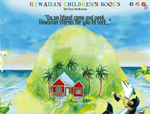 Tablet Screenshot of hawaiianchildrensbooks.com